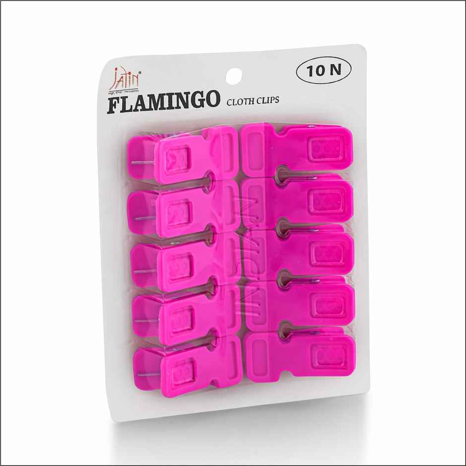 Jatin Flamingo Plastic Cloth Pegs | Assorted