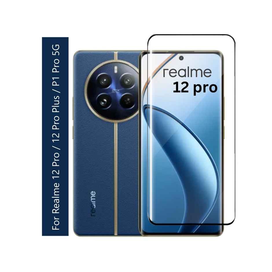 Kwine Case Realme 12 Pro / 12 Pro Plus / P1 Pro 5G Tempered Glass Screen Protector