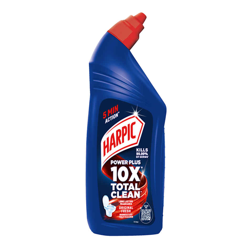 Harpic Original Toilet Cleaner Liquid (600ml) & Harpic Bathroom Ultra 10X Tough Stain Remover Petal (500ml) Combo