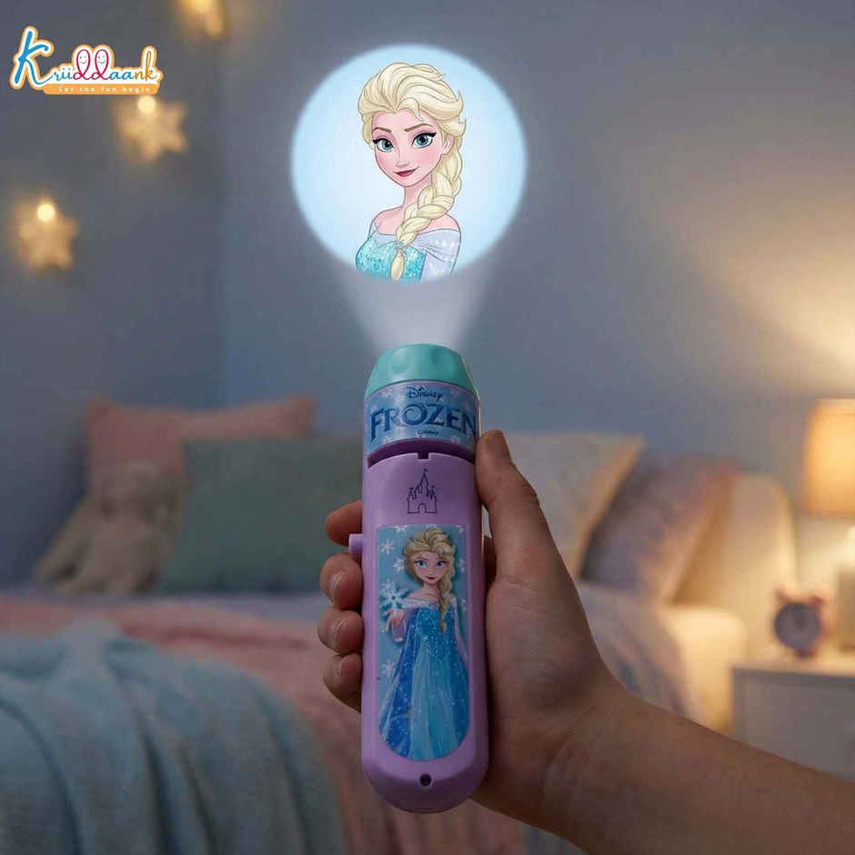 Kriiddaank Disney Frozen Torch Toy 6 Slides Storytelling ABS Material Kids Ages 3+