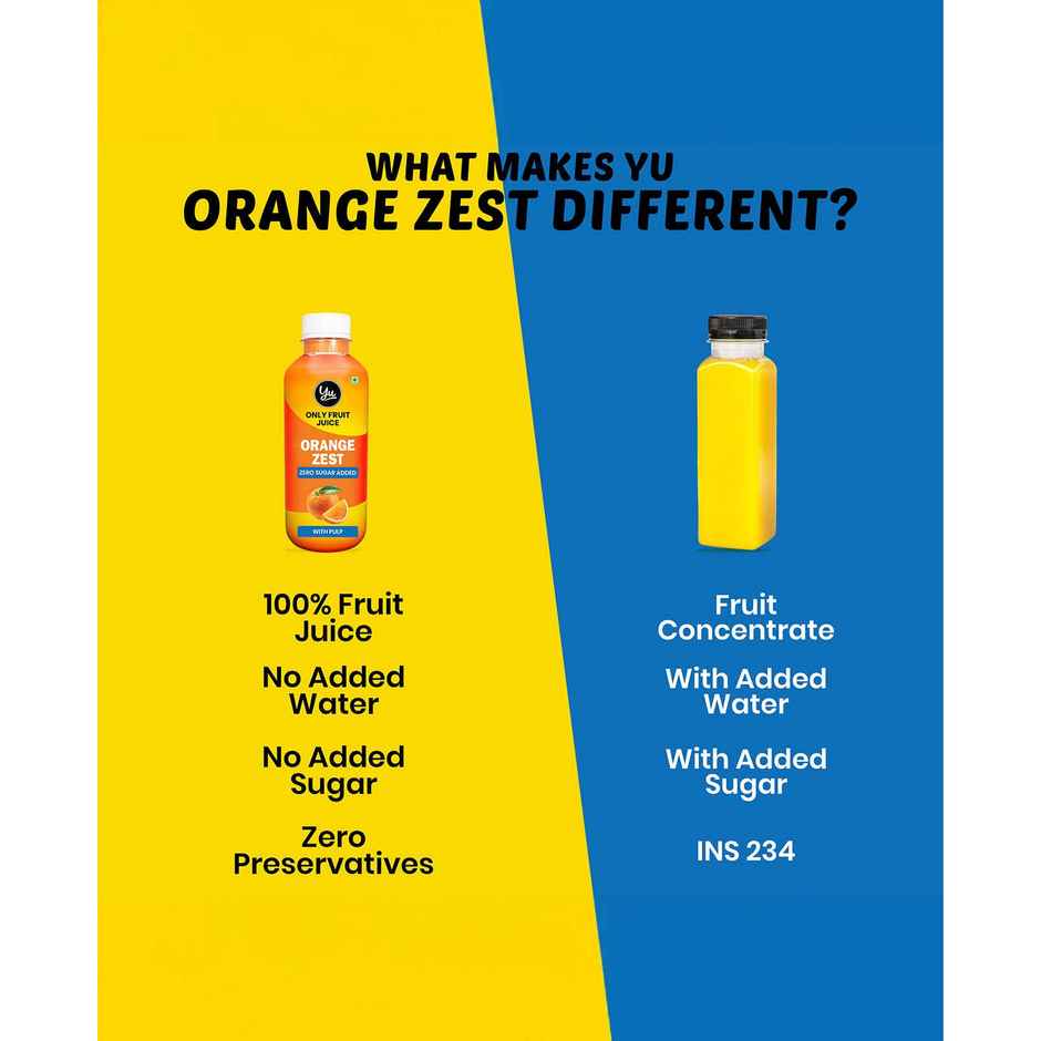 Yu Orange Juice With Pulp - Only Fruit Juice
