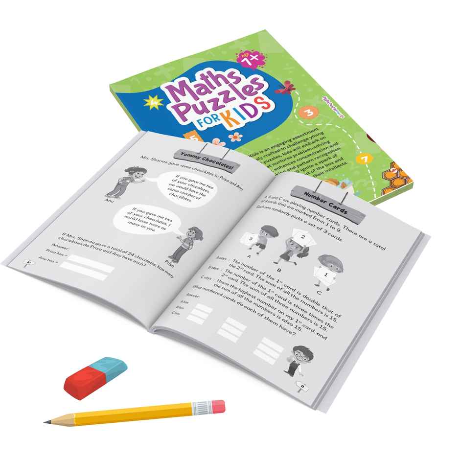 Maple Press Activity Book for Kids - Maths Puzzles | Brain Teasers & Puzzles | Brain Boosting Activity Book