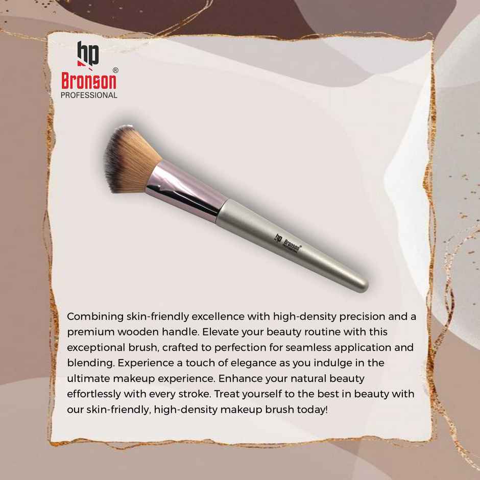 Bronson Professional Face & Eye Brush Set of 6 with Synthetic Fibres and Easy Blending For Cream