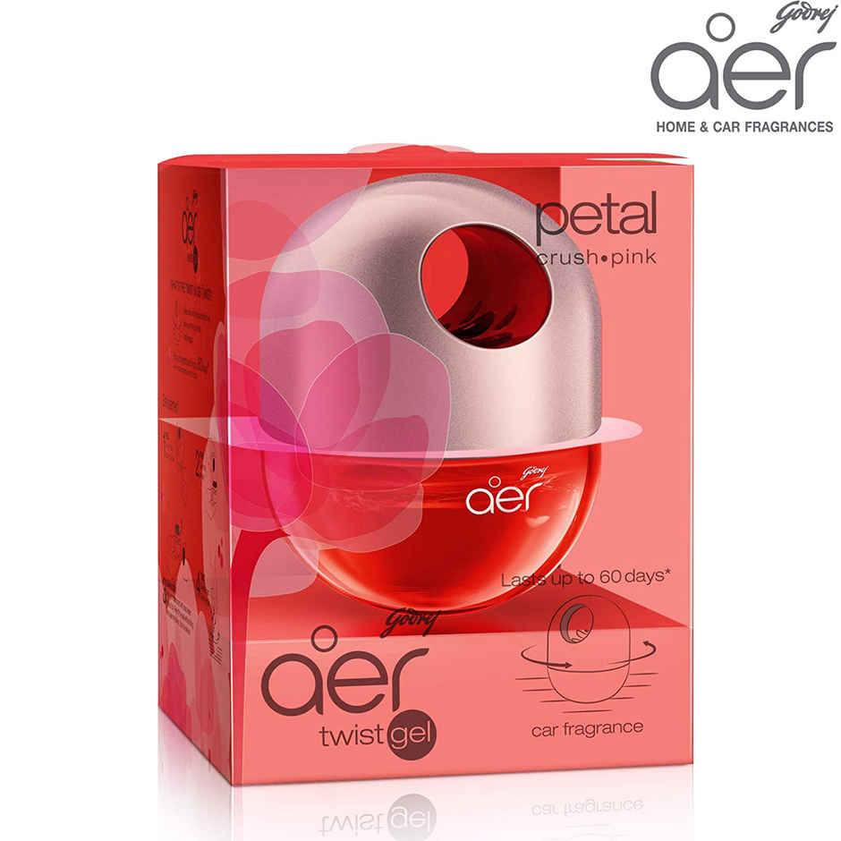 Godrej Aer Twist Car Air Freshener Gel Car Accessories Petal Crush Pink