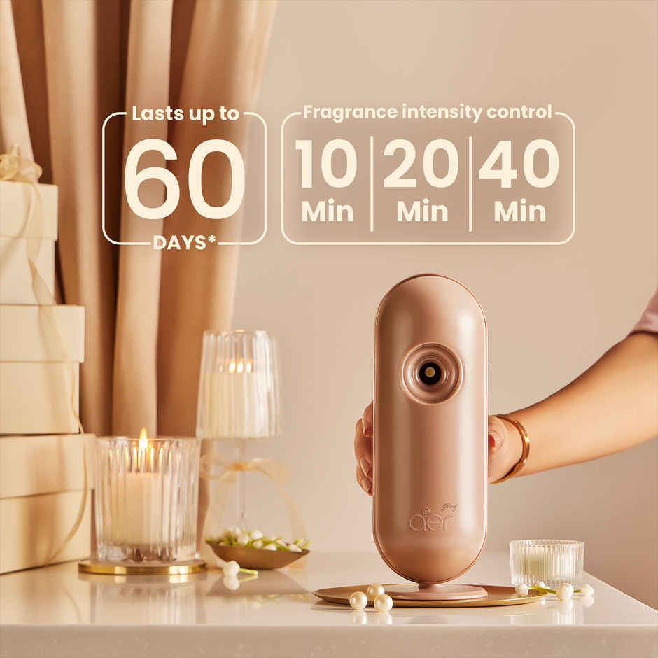 Godrej aer Matic Combi Room Freshener | Royal Vanilla Essence | Machine + Refill