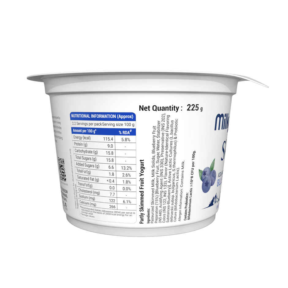 Milky Mist Skyr Blueberry Yogurt