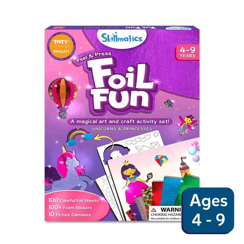 Skillmatics Art & Craft Activity - Foil Fun Unicorns & Princesses