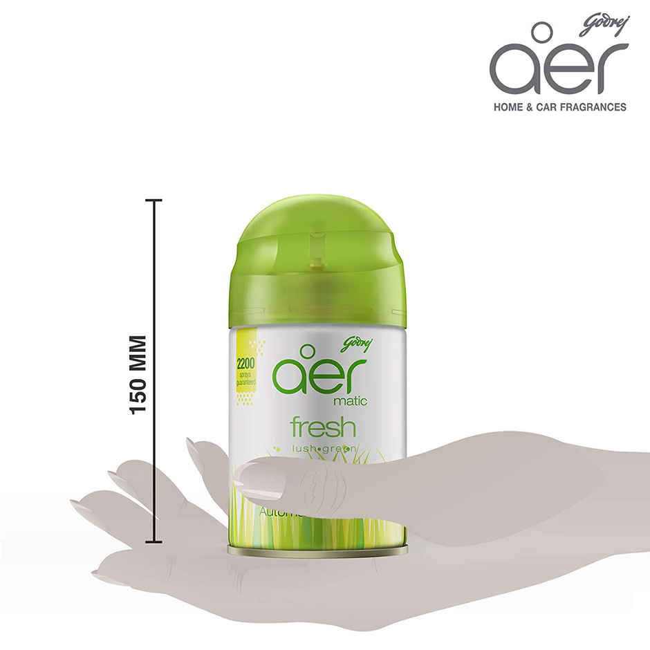 Godrej Aer Matic Fresh Lush Green Automatic Room Fresheners Refill