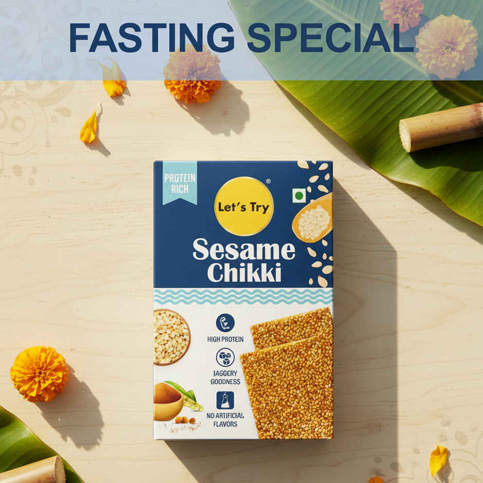 Let's Try Sesame Chikki | Sweet & Crunchy