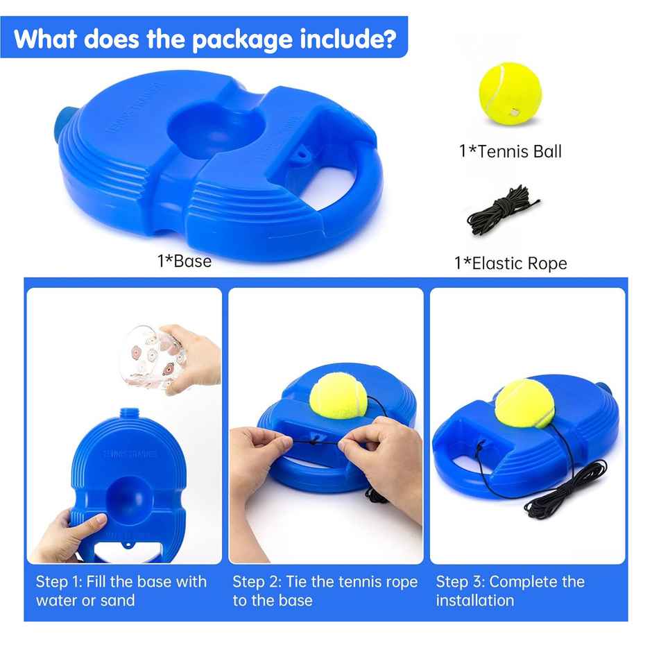 Kidology Tennis Trainer Rebound Ball with String Self Practice Equipment Tennis Practice Training