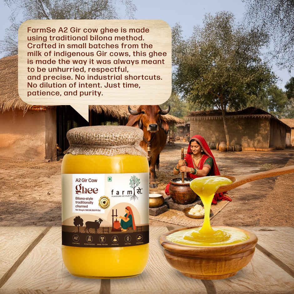 Farmse A2 Gir Cow Ghee | Bilona Method