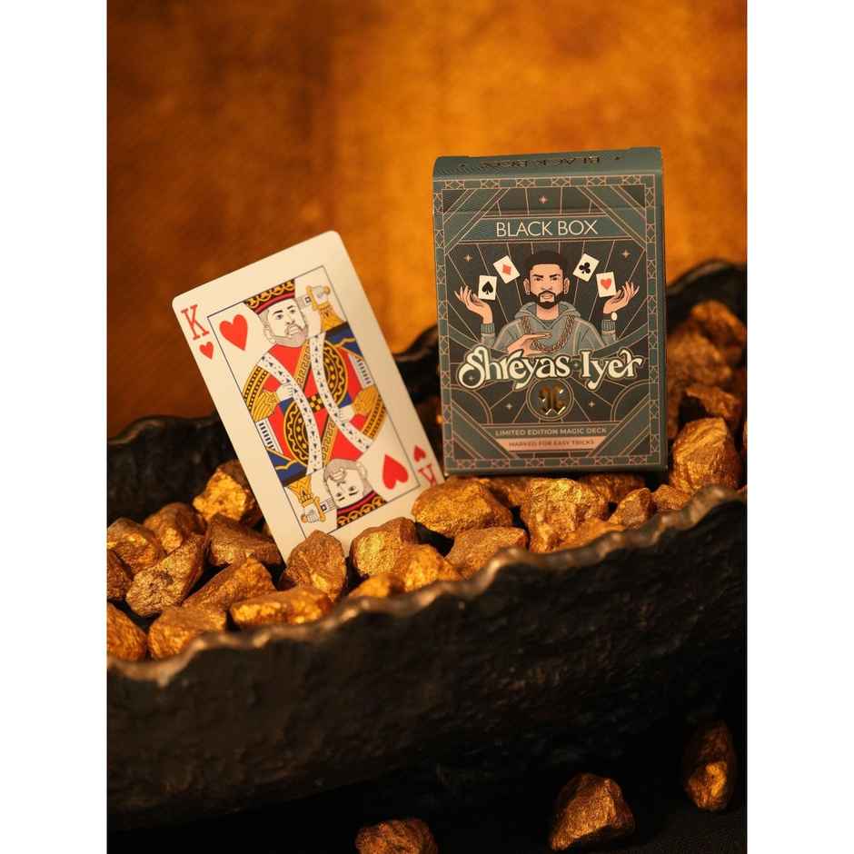 Parksons- Black Box Shreyas Iyer Magic Cards + Bicycle Standard - Playing Cards