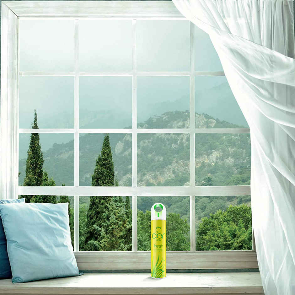 Godrej Aer Room Freshener Spray - Morning Misty Meadows(220ml) & Godrej Aer Room Freshener Spray - Fresh Lush Green(240ml) Combo