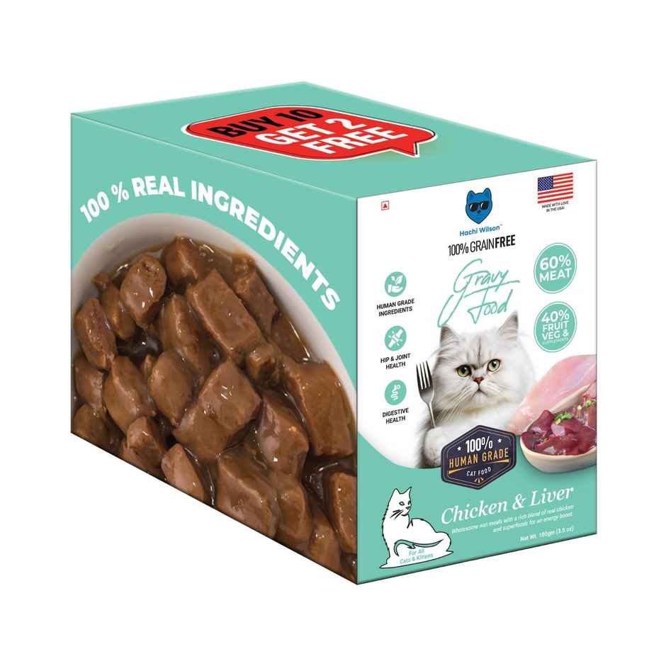 Hachi wilson Premium Chicken and Liver Gravy cat food