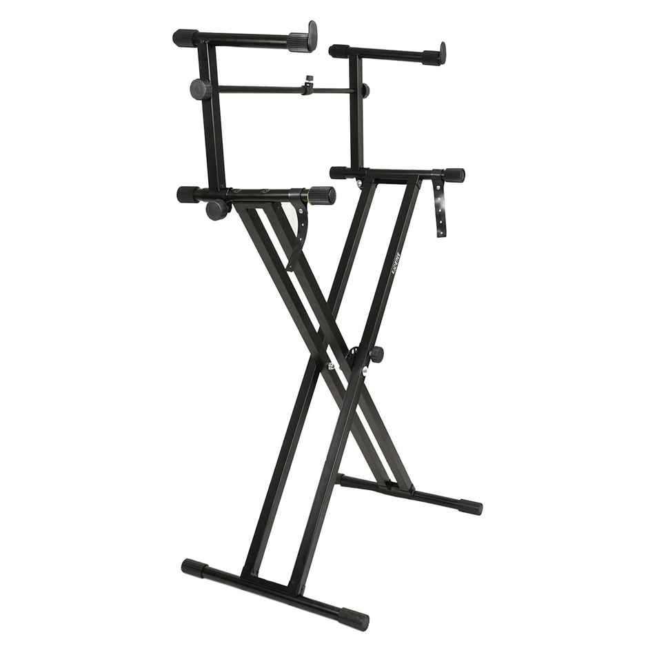 Kadence Heavy-Duty | Double-X | Adjustable Piano Keyboard Stand With Locking Straps | Kstd-Dx2