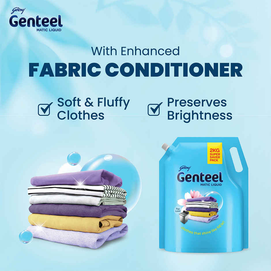 Godrej Genteel Matic Top Load Detergent Liquid Pouch