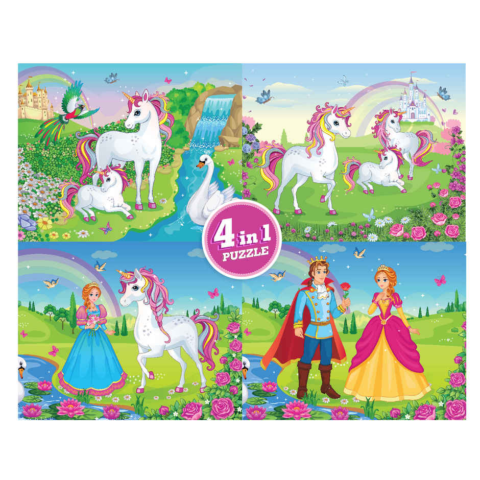 Funskool Unicorn 4 In 1 Puzzle 9555800