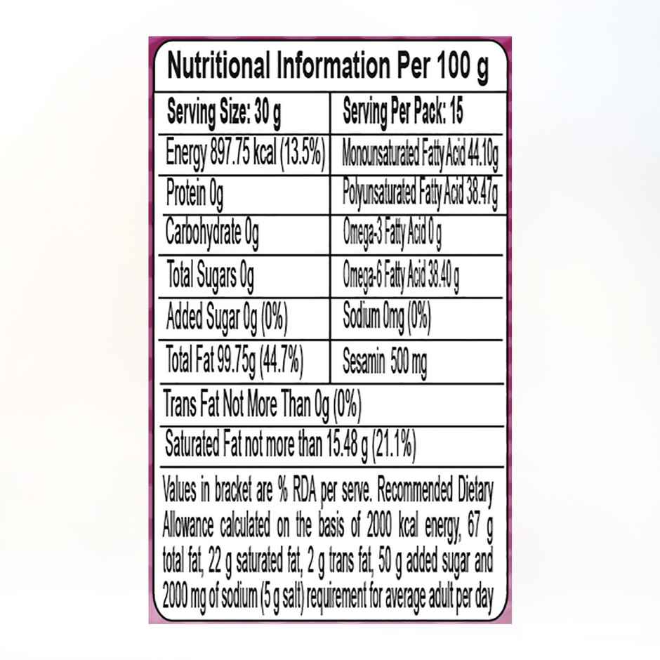 Patanjali Sesame Oil Bottle