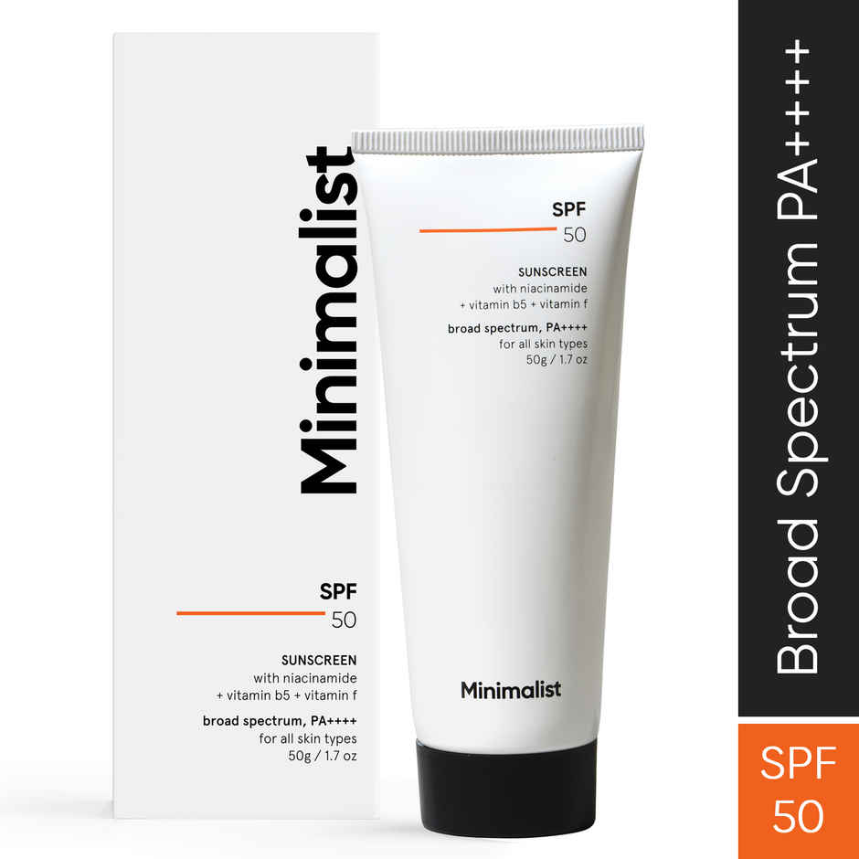 Minimalist SPF 50 Multi- Vitamin cream Sunscreen | In-vivo Tested