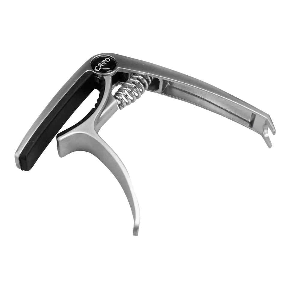 Kadence Guitar Metal Capo & 10 Hostile Grip Picks Combo