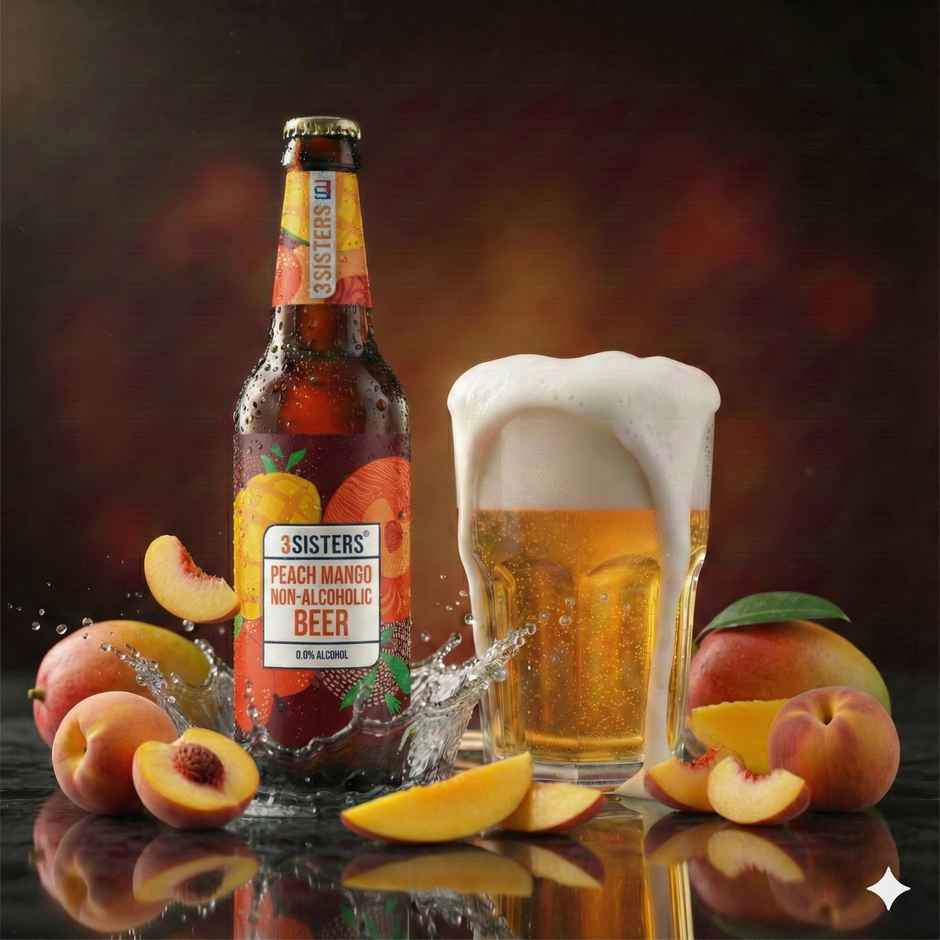 3 Sisters Peach and Mango Non Alcoholic Beer Combo