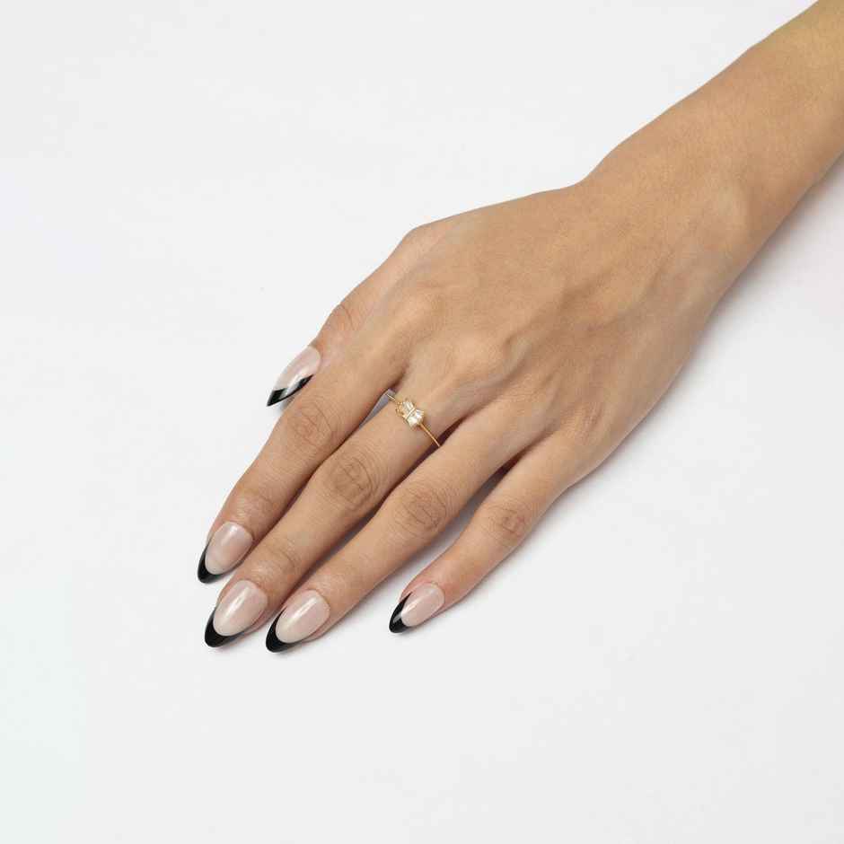 Pep Nails Midnight Tips Medium Almond French Tips Nude Reusable Press On Nails 30 Nail Tips