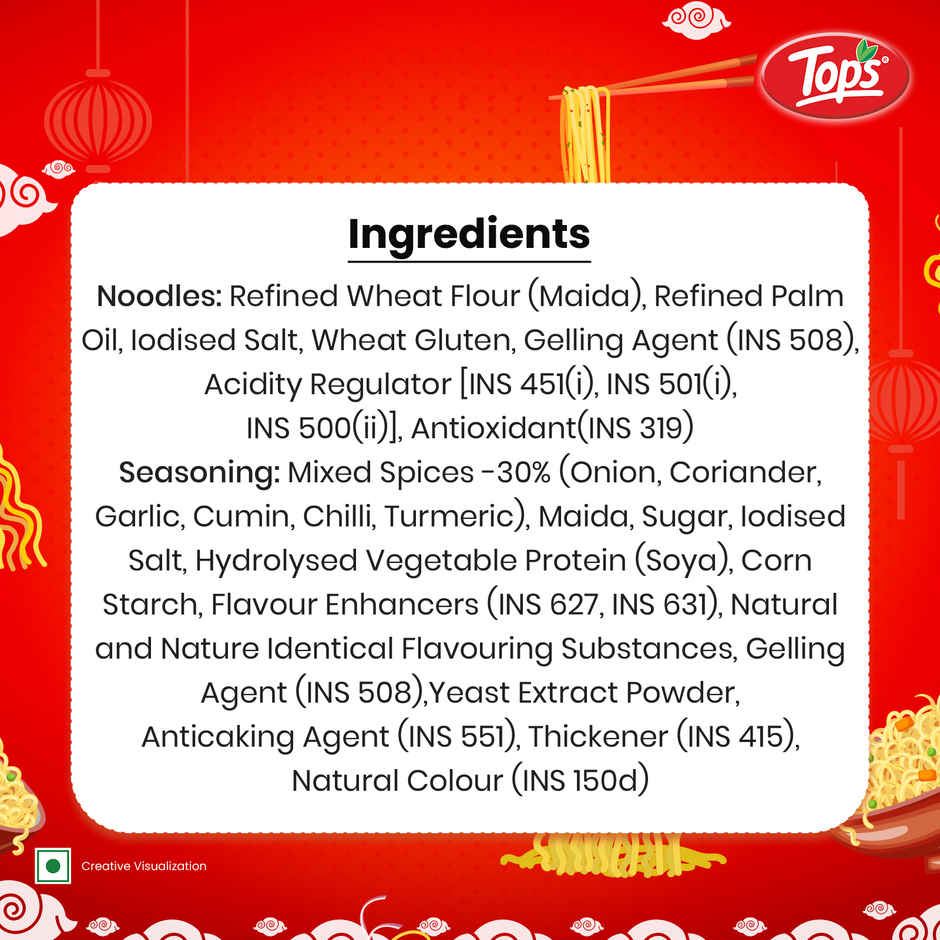 Tops Instant Masala Noodles 4 In 1 Family Pack