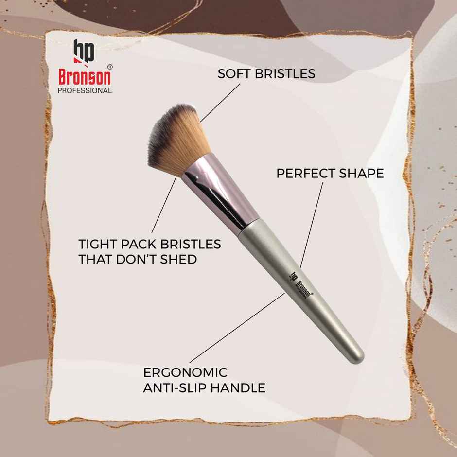 Bronson Professional Face & Eye Brush Set of 6 with Synthetic Fibres and Easy Blending For Cream