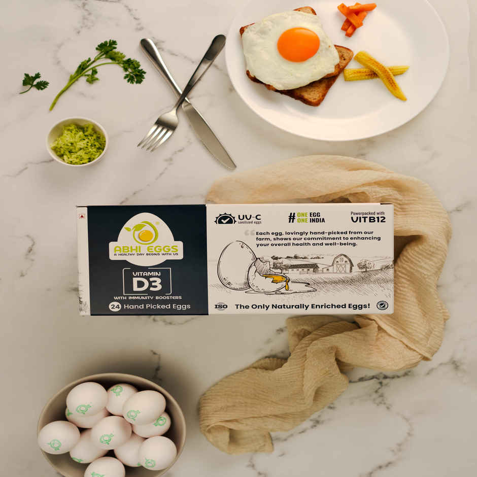 Abhi Vit D3 White Eggs With Immunity Boosters