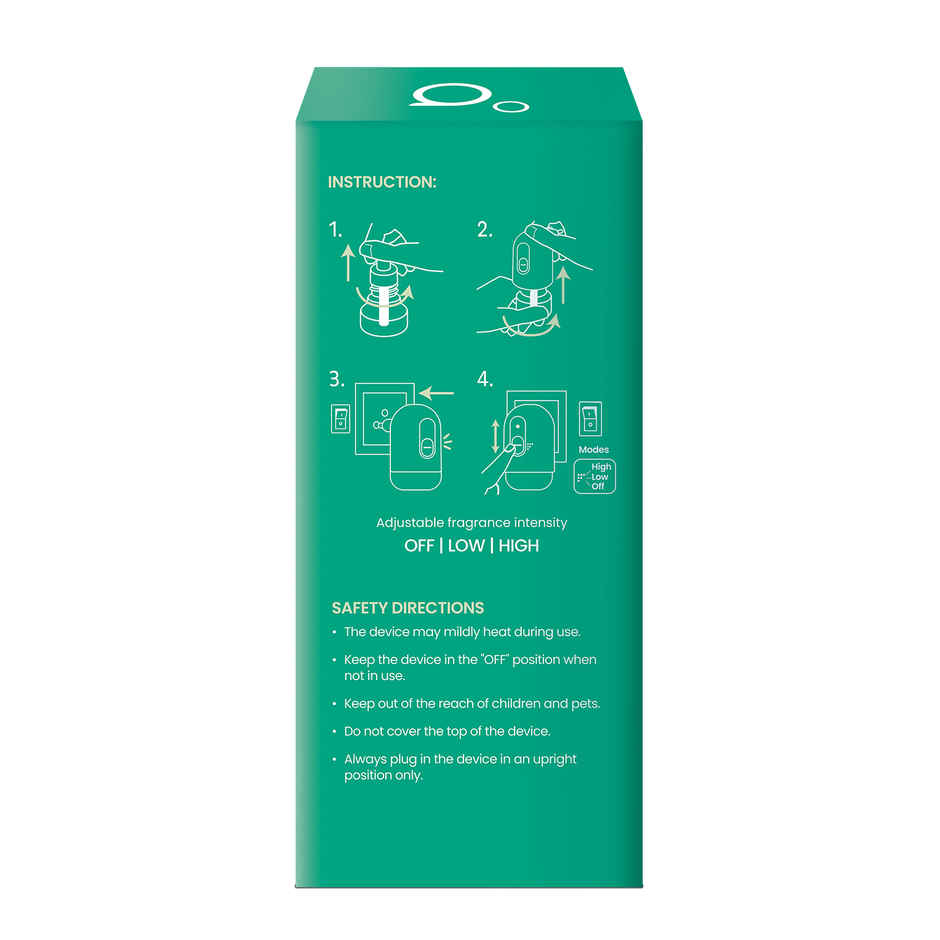 Godrej aer Plug Electric Air Freshener Machine with 2 Refills, Garden Woods Fragrance, Lasts Up to 120 Days