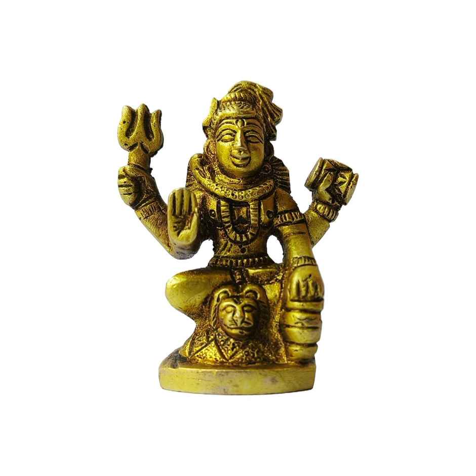 Aksharveda Brass Shiv ji Idol - 2.5 Inch