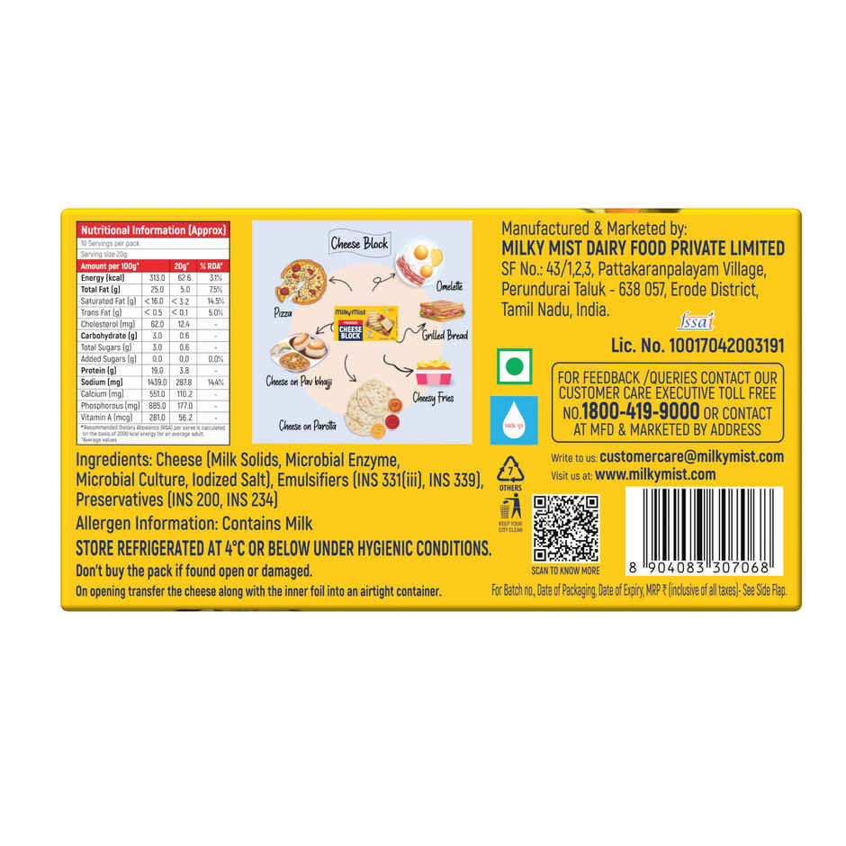 Milky Mist Processed Cheese- Block Combo
