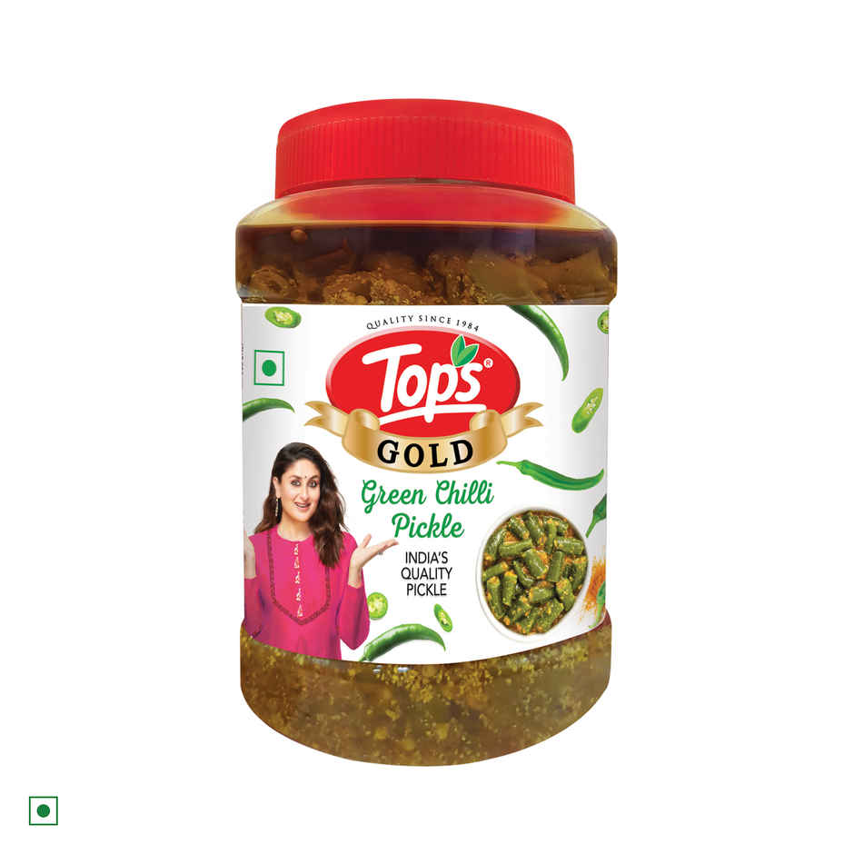 Tops Gold Green Chilli Pickle