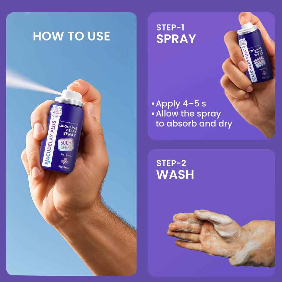 My Soul Ejacudelay Lidocaine Delay Spray for Men