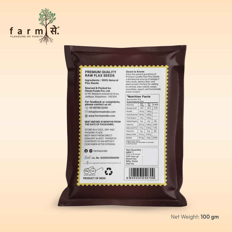 Farmse Flax Seeds Raw