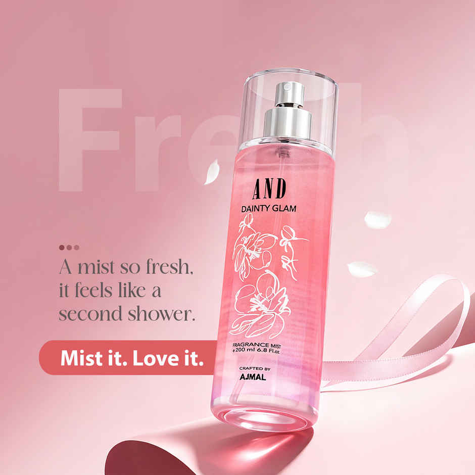 Ajmal Dainty Glam Body Mist Spray | Long Lasting Refreshing Perfume Mist