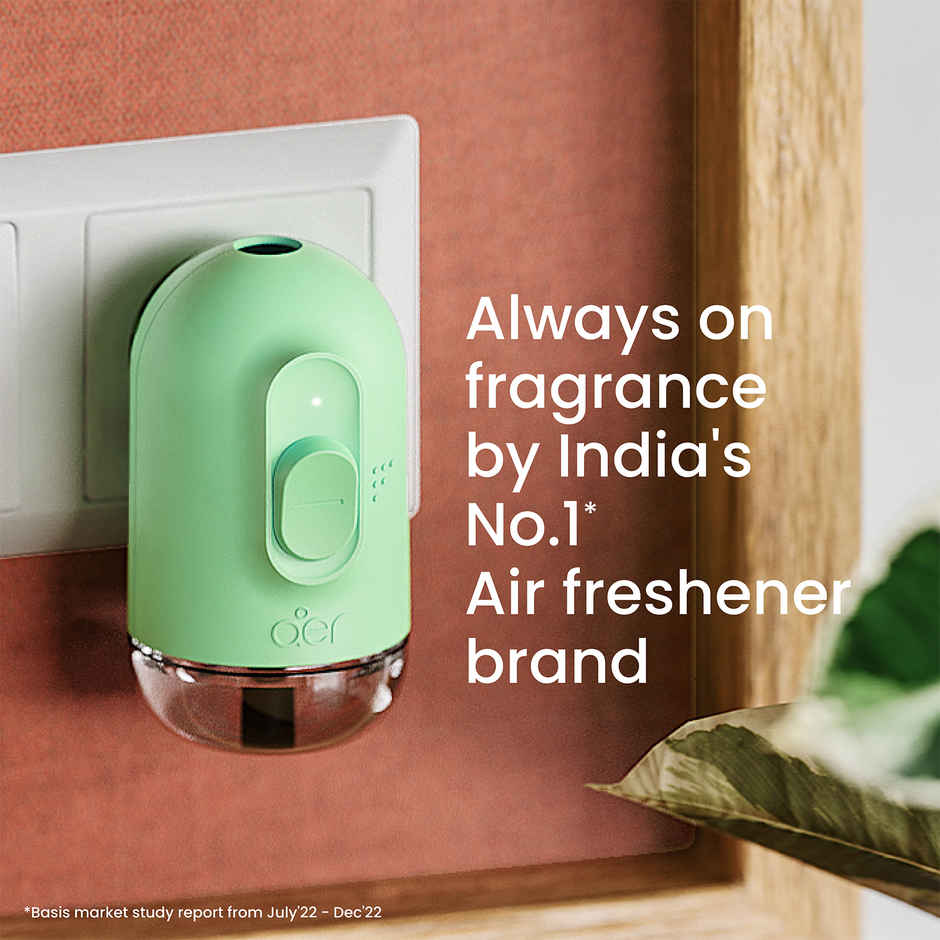 Godrej aer Plug Rose Blossom | Machine | 2 Refills | Electric Air Freshener