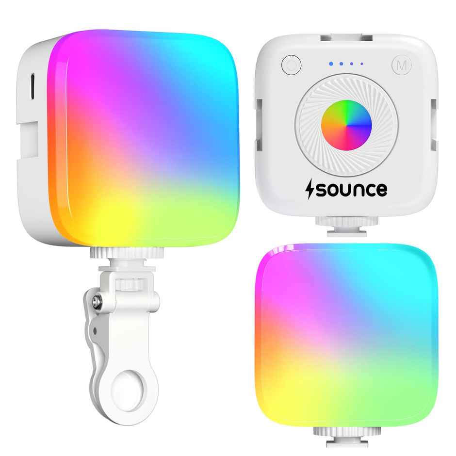 Sounce Portable Mini RGB LED Video Light with 360 HSI and Special Effects