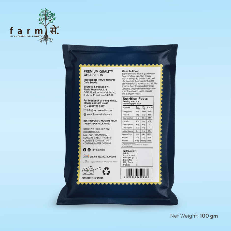 Farmse Chia Seeds Raw