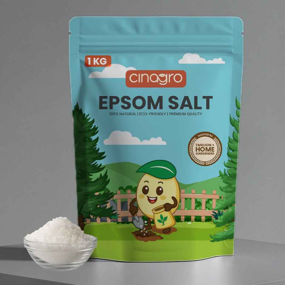 Cinagro Epsom Salt Plant Fertilizer - Magnesium Sulphate, Deters Pests, Speeds Germination