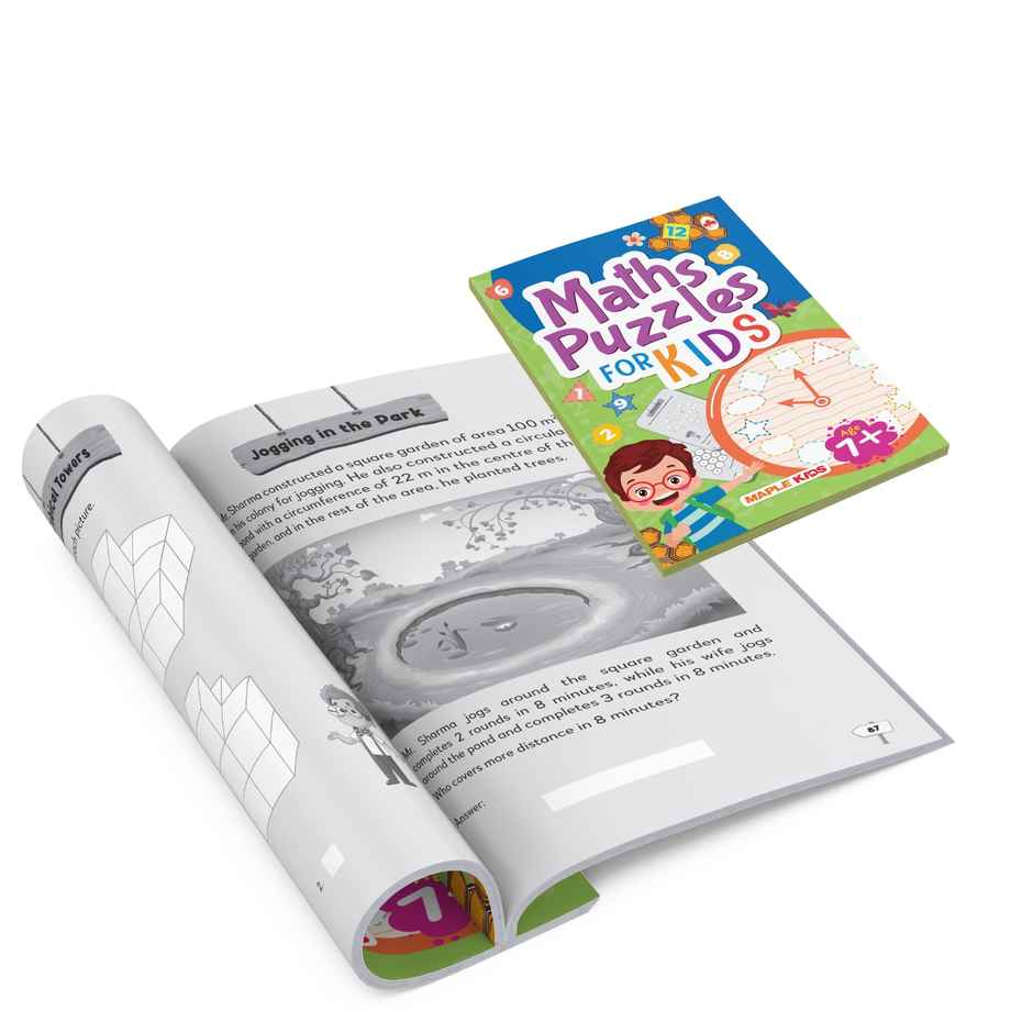Maple Press Activity Book for Kids - Maths Puzzles | Brain Teasers & Puzzles | Brain Boosting Activity Book