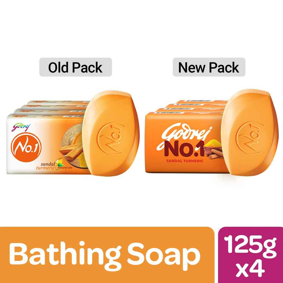 Godrej No.1 Bath Soap Sandal & Turmeric
