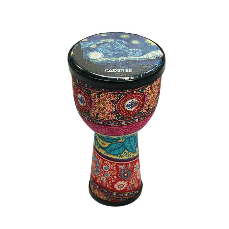 Kadence Djembe Drum 8 Inch Fiber Skin | African Hand Carved Percussion Drum - 8 Inch | Kad-Dje-8