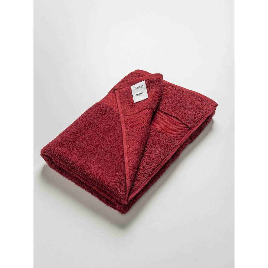 D'Decor Zero Twist Premium Cotton Bath Towel | High Absorbency | Magenta