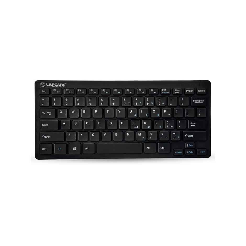 Lapcare Wireless Mini Keyboard | 2.4 GHz | 87 Keys | Compatible with Windows PC-Laptop-MAC