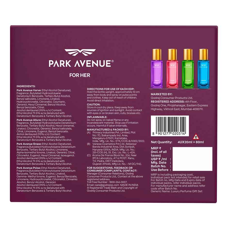 Park Avenue Eau de Parfum for Her | Women Perfume | Gift for Women