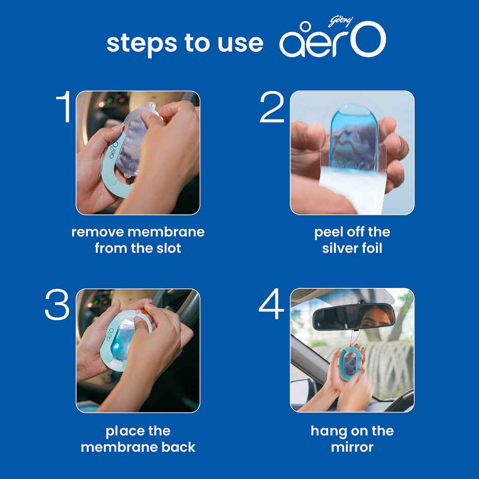 Godrej Aer O - Hanging Car Air Freshener - Rose Blossom