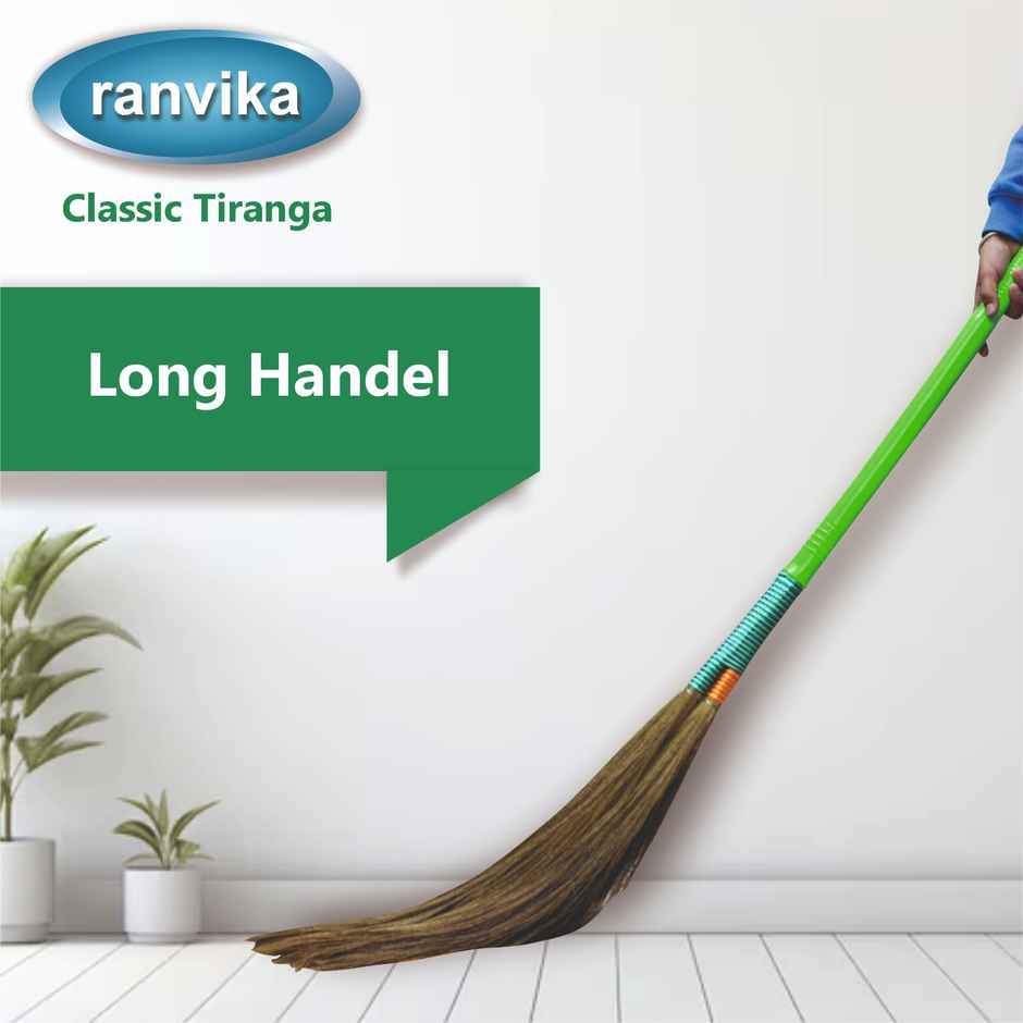Ranvika Classic Tiranga Broom | Assorted