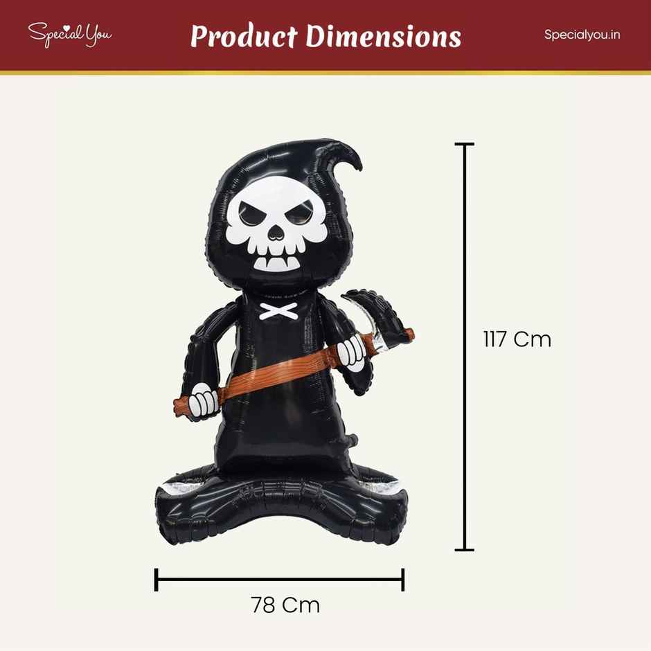 Grim Reaper Black Foil Balloon | Halloween Special | Special You
