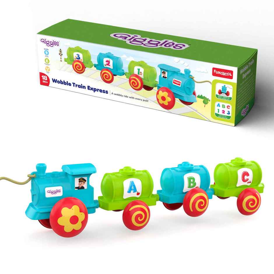 Giggles Funskool Wobble Train Express Pull Along Toy